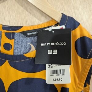 Uniqlo × Merimekko Women's Dress - Navy and Mustard